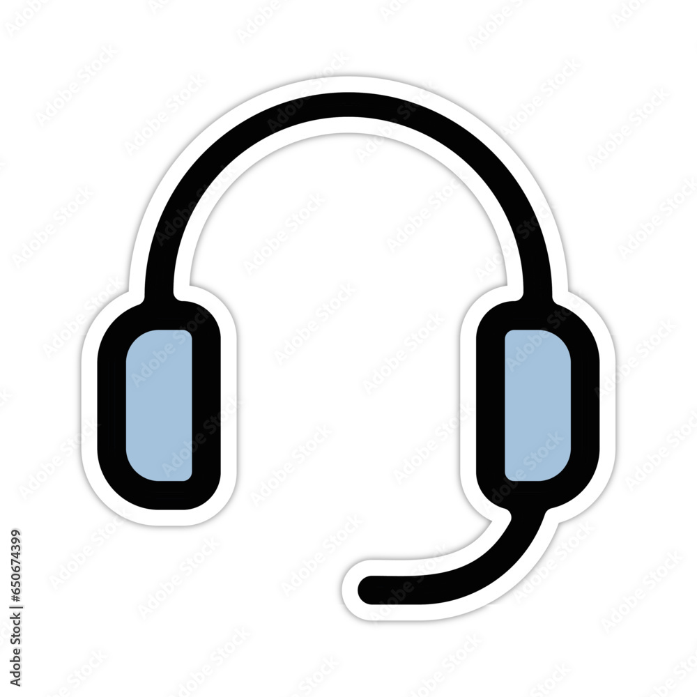 picto logo icones et symbole casque audio ecouteur et micro gras bleu relief picto logo icones et symbole casque audio ecouteur et micro gras bleu relief