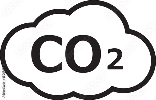 CO2 二酸化炭素　アイコン