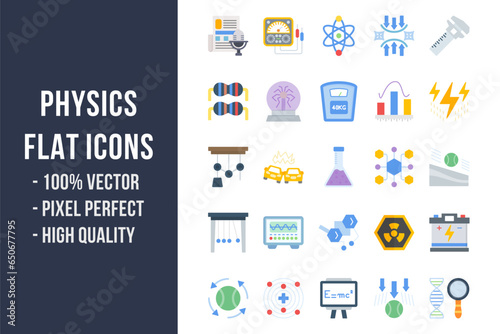 Physics Flat Icons