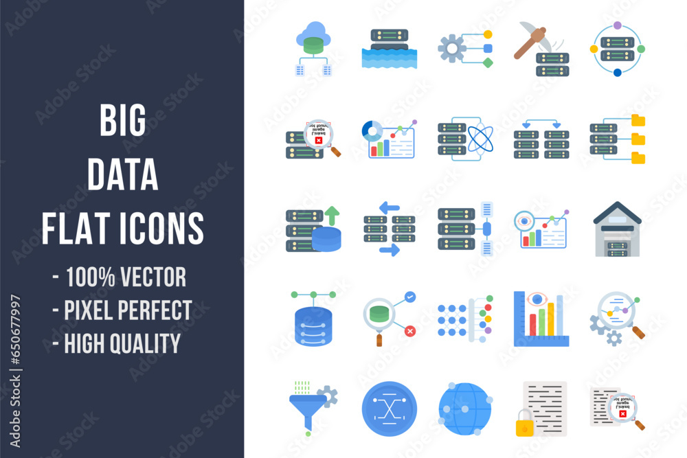 Big Data Flat Icons Big Data Flat Icons