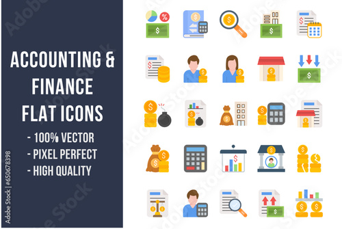 Accounting Flat Icons