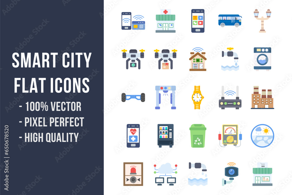 Smart City Flat Icons Smart City Flat Icons
