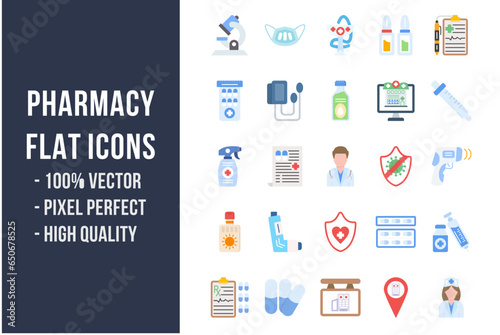 Pharmacy Flat Icons