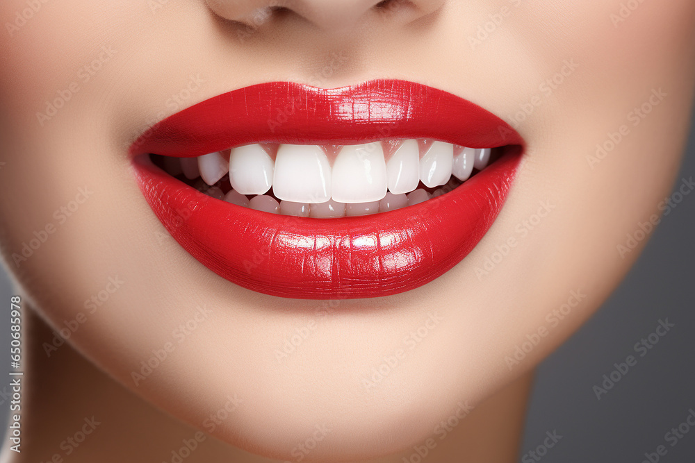 White teeth and lips White teeth and lips