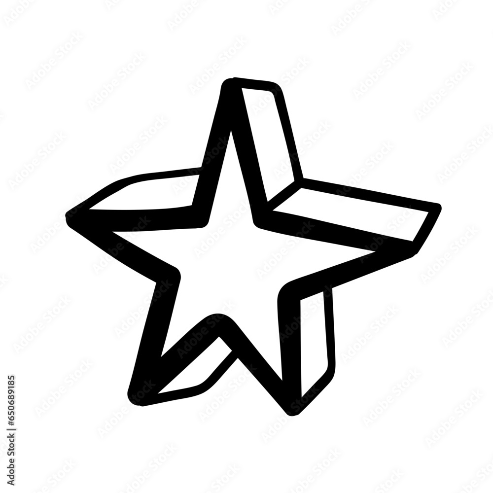 Doodle Star Illustration Doodle Star Illustration