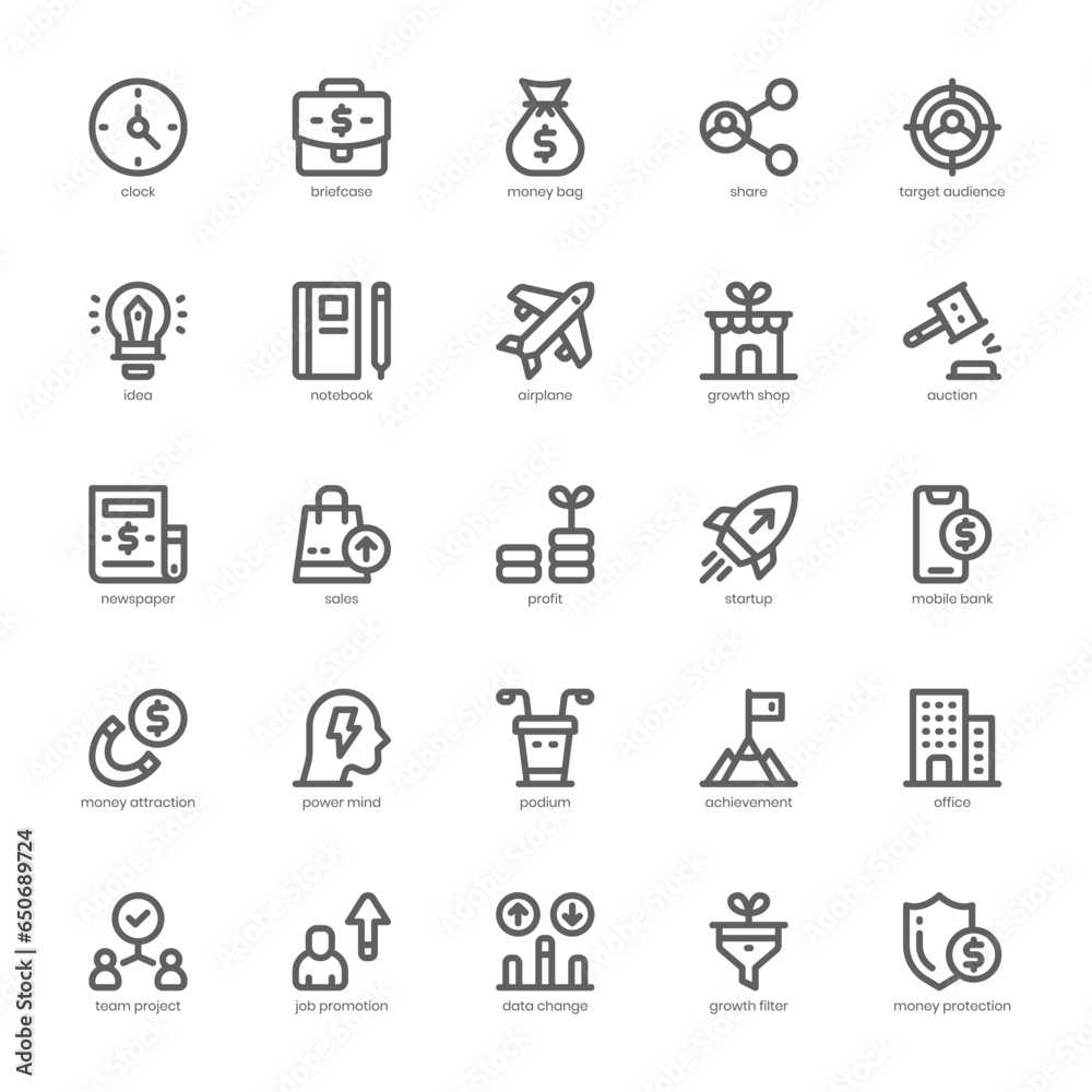 Growth and Strategy icon pack for your website, mobile, presentation, and logo design. Growth and Strategy icon outline design. Vector graphics illustration and editable stroke. Growth and Strategy icon pack for your website, mobile, presentation, and logo design. Growth and Strategy icon outline design. Vector graphics illustration and editable stroke.