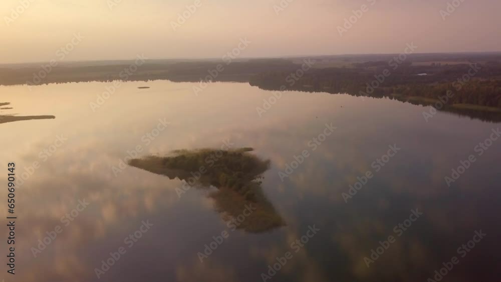 Warmia and Mazury from above - landscape with lake. Warmia and Mazury from above - landscape with lake.