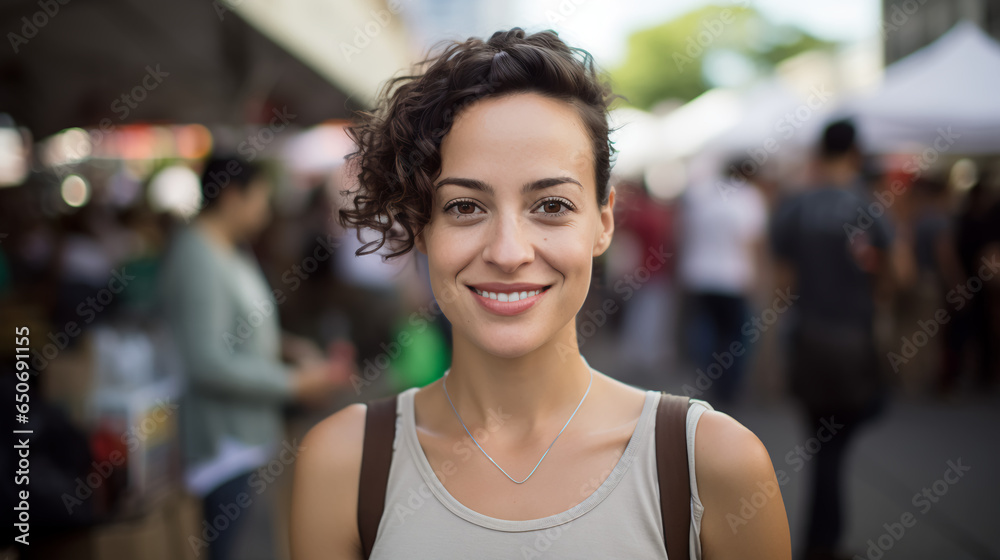 a woman waste reduction advocate educates the public about reducing consumption and embracing a zero-waste lifestyle a woman waste reduction advocate educates the public about reducing consumption and embracing a zero-waste lifestyle