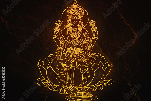 Lakshmi ji, often referred to simply as Lakshmi, is a Hindu goddess who is widely revered in Hinduism and is considered the goddess of wealth, prosperity, fortune, and beauty