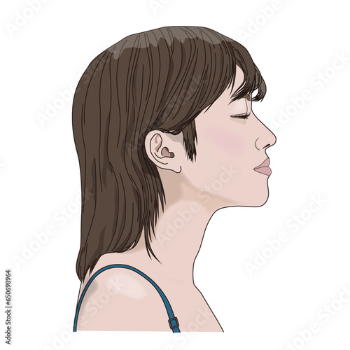 女性_横顔(4)