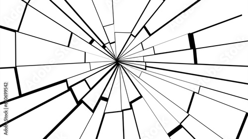Cracked glass mirror vector overlay