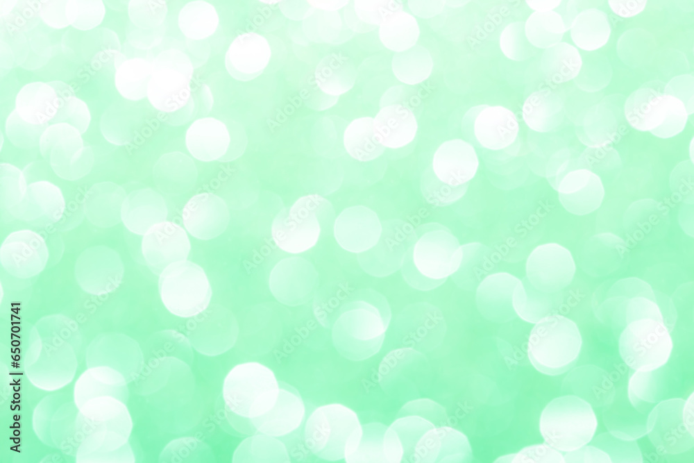 Bright glowing green bokeh
