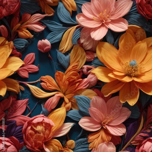 The Artistry of Floral Beauty Patterns, Generative AI