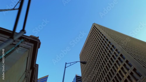 Wallpaper Mural Pov Panning Shot Of Buildings In City Against Clear Blue Sky - Nashville, Tennessee Torontodigital.ca