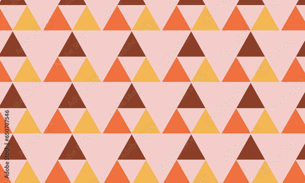 Groovy seamless patterns with triangles. Hippie 60s, 70s style. Groovy seamless patterns with triangles. Hippie 60s, 70s style.