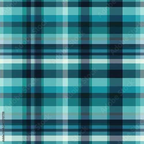 Tartan seamless pattern background in aqua, turquoise. Check plaid textured graphic design. Checkered fabric modern fashion print. New Classics: Menswear Inspired concept.