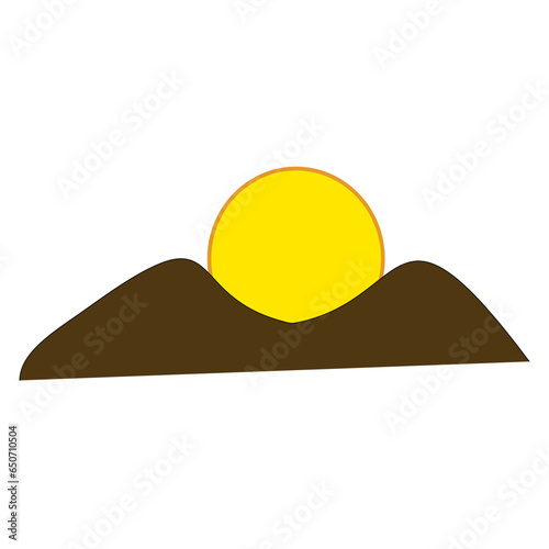 Sun icon vector symbol