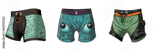 Cartoon swimming trunk. Vector illustration.