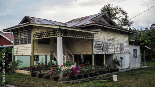 Obraz na płótnie The typical house in Malaysia
