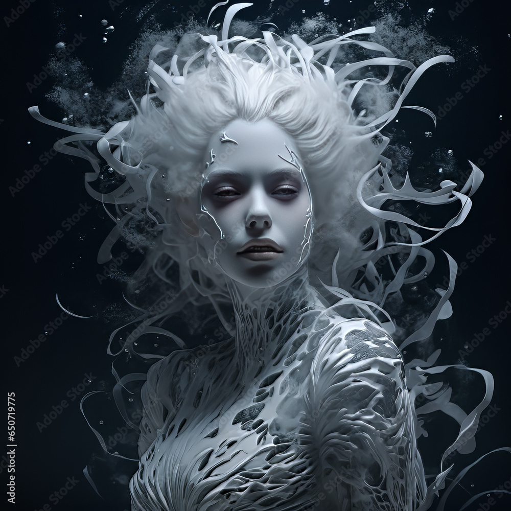 Avant-Garde Art Style of Ghost. Generative AI. A digital rendering of a ...