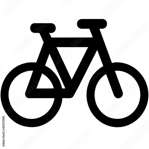 bicycle icon on white background, pictogram
