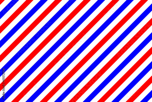 Background representing a barber shop. Red, blue and white stripes.