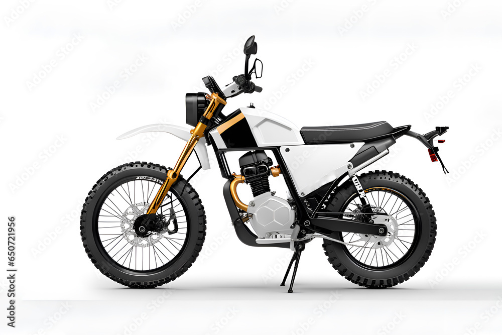 Motorcycle on a white background. Motorcycle on a white background.