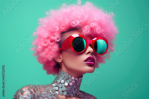 Neon Goddess: Afro Punk Chic in Pink Hues