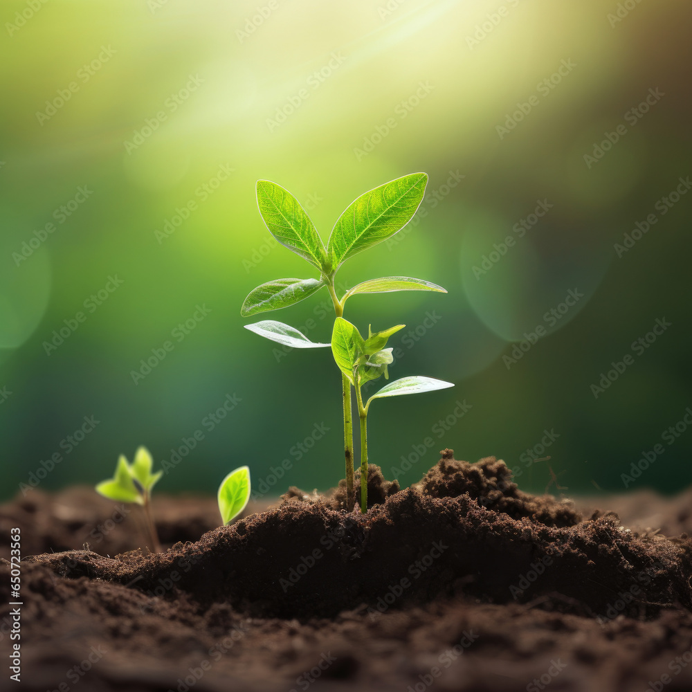 Fototapeta premium young green plant