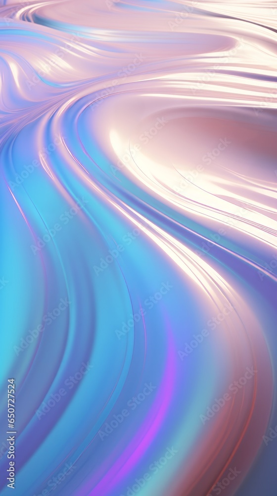 Abstract blue and pink wavy lines on a vibrant background