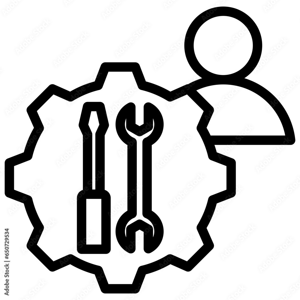 Journeymen Outline Icon Journeymen Outline Icon