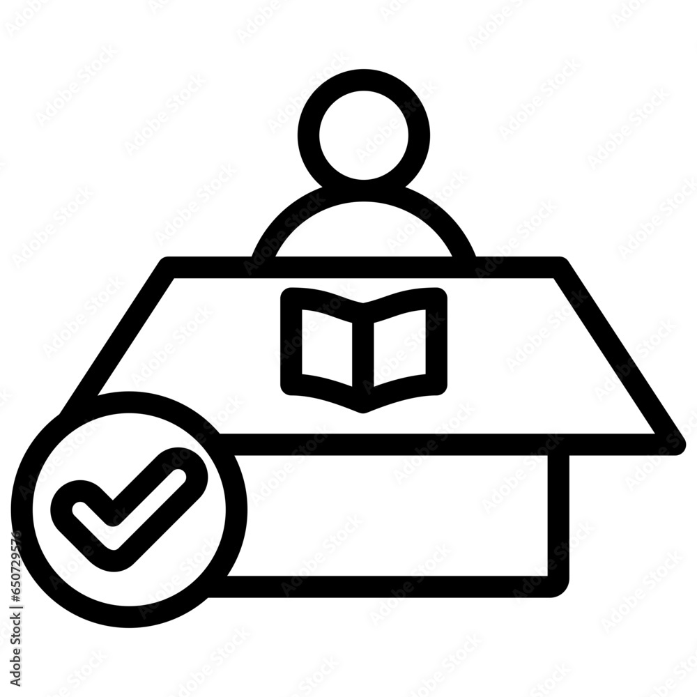 Course Work Outline Icon