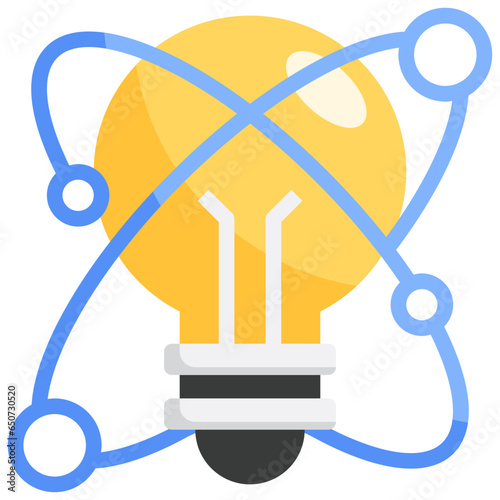 Idea generation flat icon,linear,outline,graphic,illustration