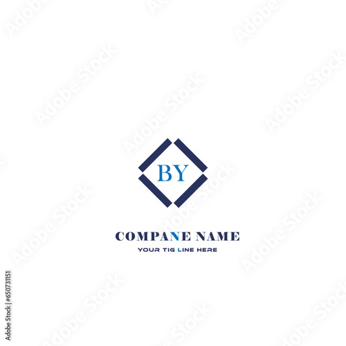 BY letter logo creative design with vector graphic, BY simple and modern logo in triangle shape. BY Monogram logo design for entrepreneur and business.