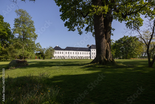 Gråsten Palace (Danish: Gråsten Slot) is located at Gråsten in the Jutland region of southern Denmark. It is best known for being the summer residence of the Danish Royal Family. Denmark 