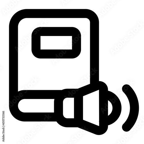 audio book icon for illustration