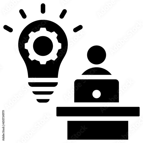 Solution Architecture Glyph Icon