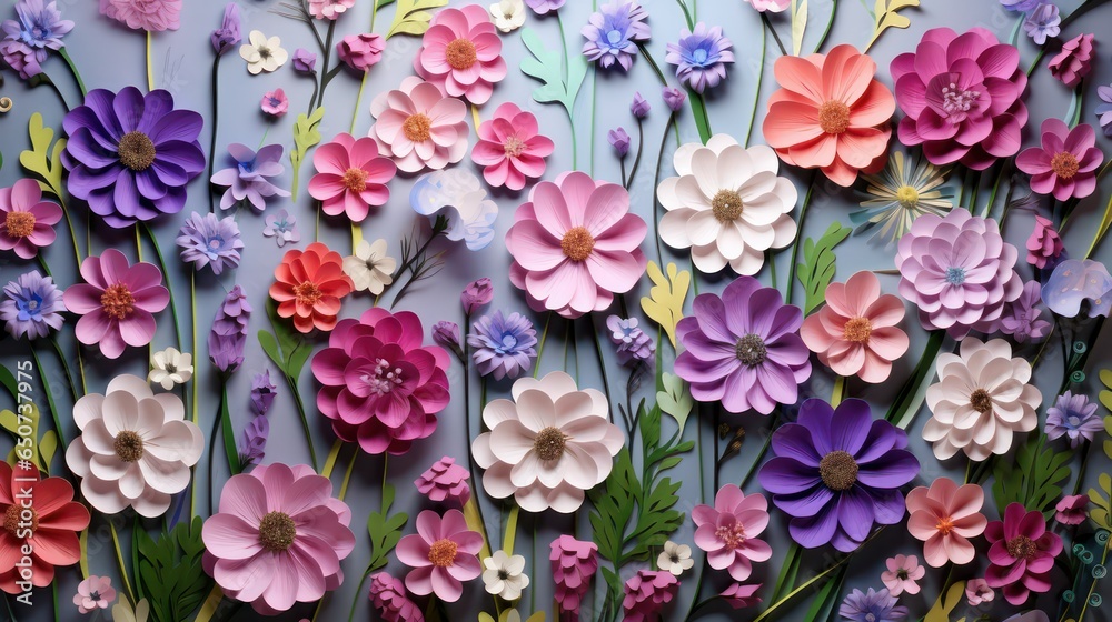 Fototapeta premium colorful flowers background