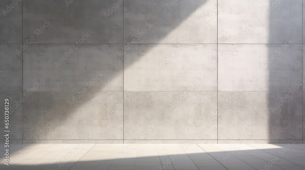 Empty room with concrete wall. Modern loft style empty space interior with sunlight and shadows. 3d illustration. Empty room with concrete wall. Modern loft style empty space interior with sunlight and shadows. 3d illustration.