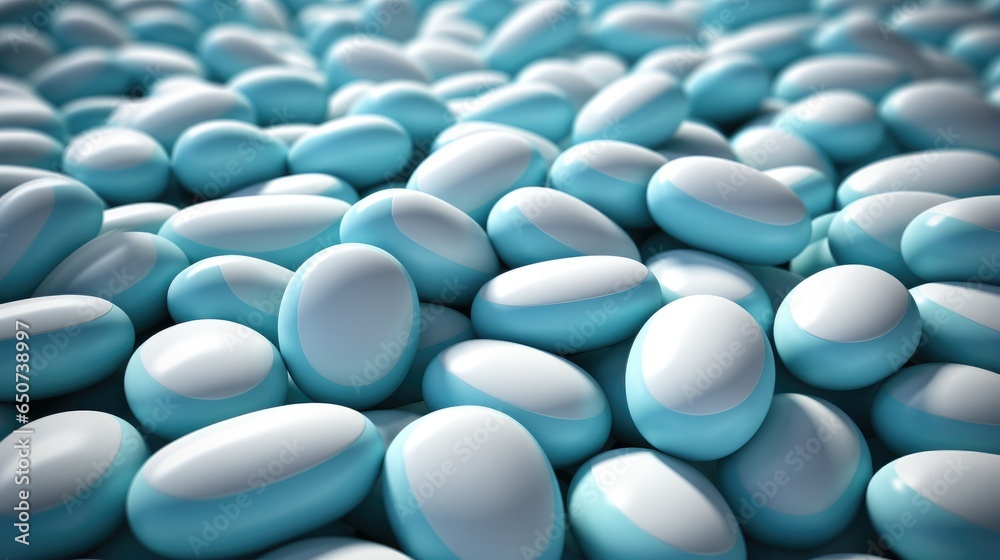 Pharmaceutical-themed background featuring tablets and capsules, symbolizing medication, healthcare, and the pharmaceutical industry.