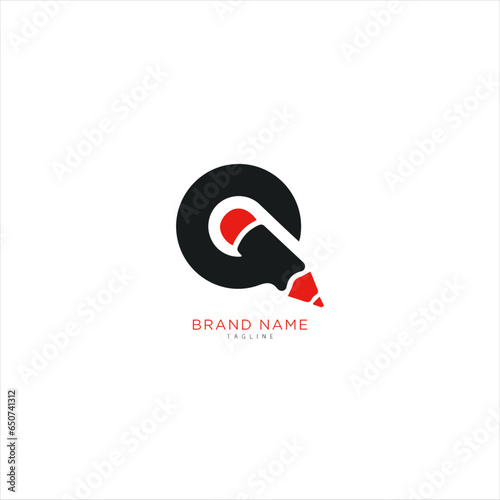 Alphabet letter Initial Q, QQ logo premium business typeface, minimal, innovative concept, creative, symbol, sign, Monogram, vector, startup, template graphic design.