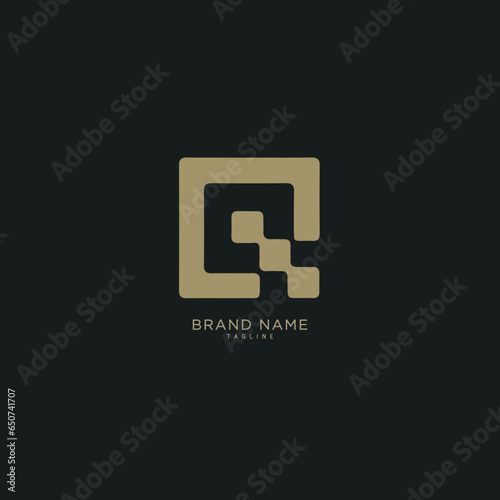 Alphabet letter Initial Q, QQ logo premium business typeface, minimal, innovative concept, creative, symbol, sign, Monogram, vector, startup, template graphic design.