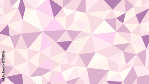 パステルカラーのピンク色の三角形の幾何学模様