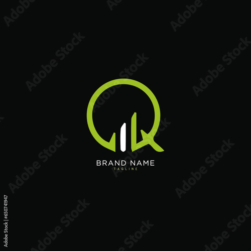 Alphabet letter Initial Q, QQ logo premium business typeface, minimal, innovative concept, creative, symbol, sign, Monogram, vector, startup, template graphic design.