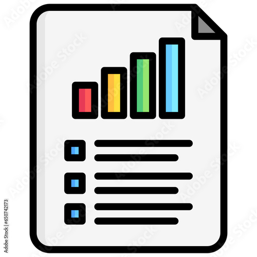 Report icon often used in design, websites, or applications, banner, flyer to convey specific concepts related to Assessment, educational, evaluative, and analytical purposes.