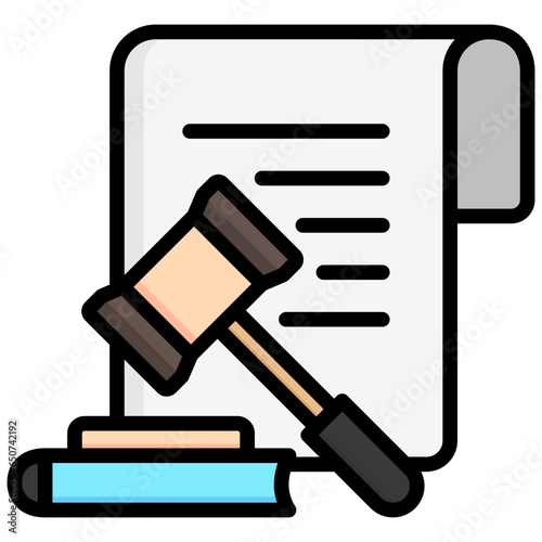 Judgement icon often used in design, websites, or applications, banner, flyer to convey specific concepts related to Assessment, educational, evaluative, and analytical purposes.