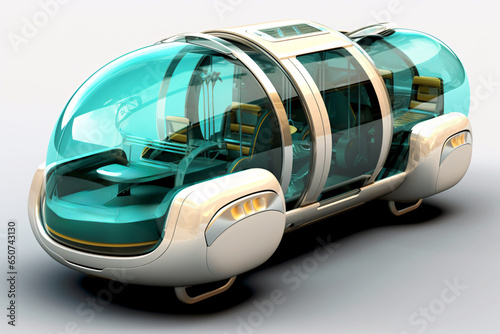 Futuristic transportation concept. © vachom