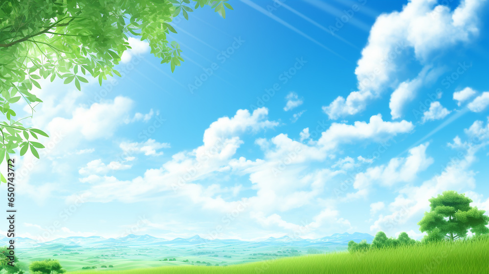 緑と青空 緑と青空