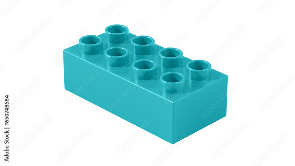 Marine Blue Plastic Bricks Block Isolated on a White Background. Children Toy Brick, Perspective View. Close Up View of a Game Block for Constructors. 3D rendering. 8K Ultra HD, 7680x4320, 300 dpi Marine Blue Plastic Bricks Block Isolated on a White Background. Children Toy Brick, Perspective View. Close Up View of a Game Block for Constructors. 3D rendering. 8K Ultra HD, 7680x4320, 300 dpi