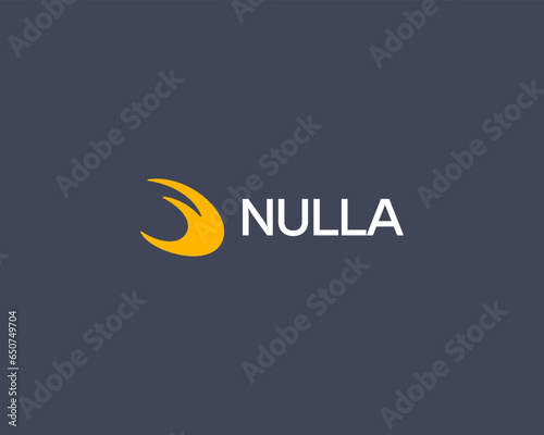 Abstract wing logo icon . Creative flight speed energy sign logotype. Vector illustration.